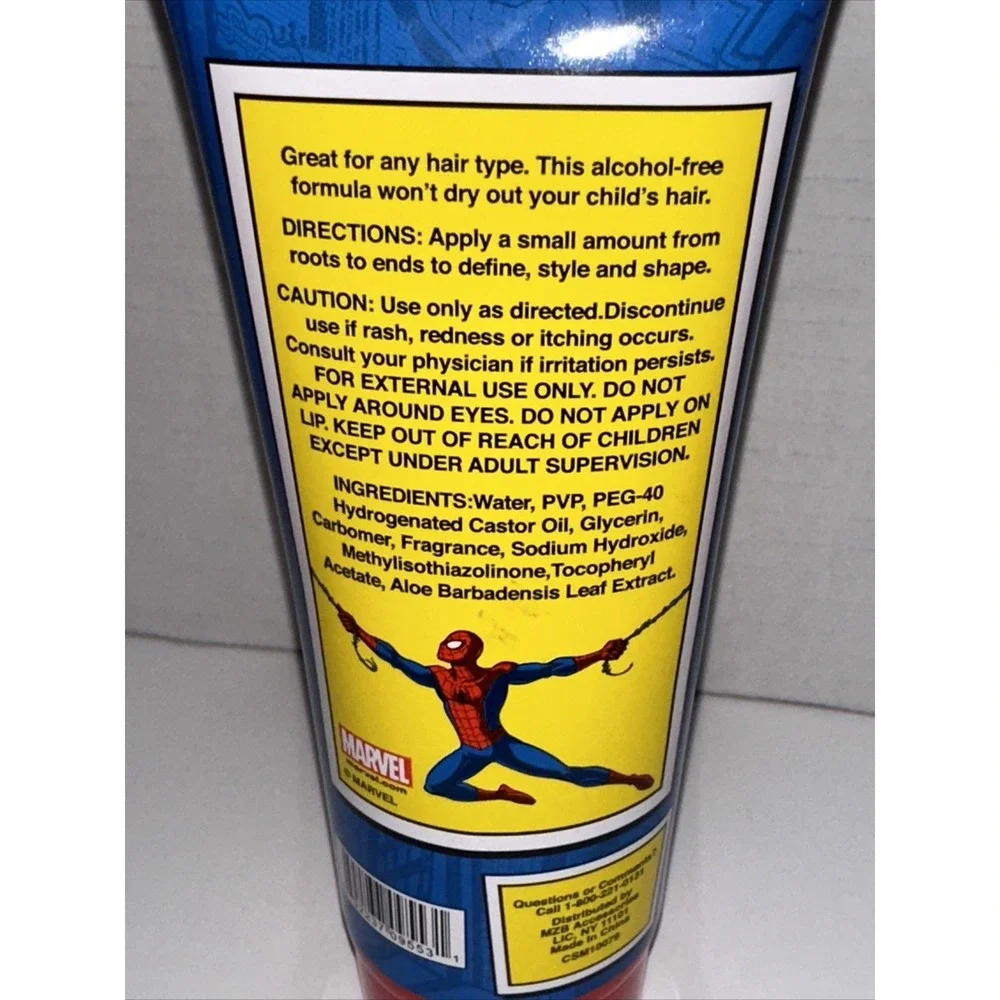 Spiderman Hair Gel (7 fl oz) for kids NEW A26